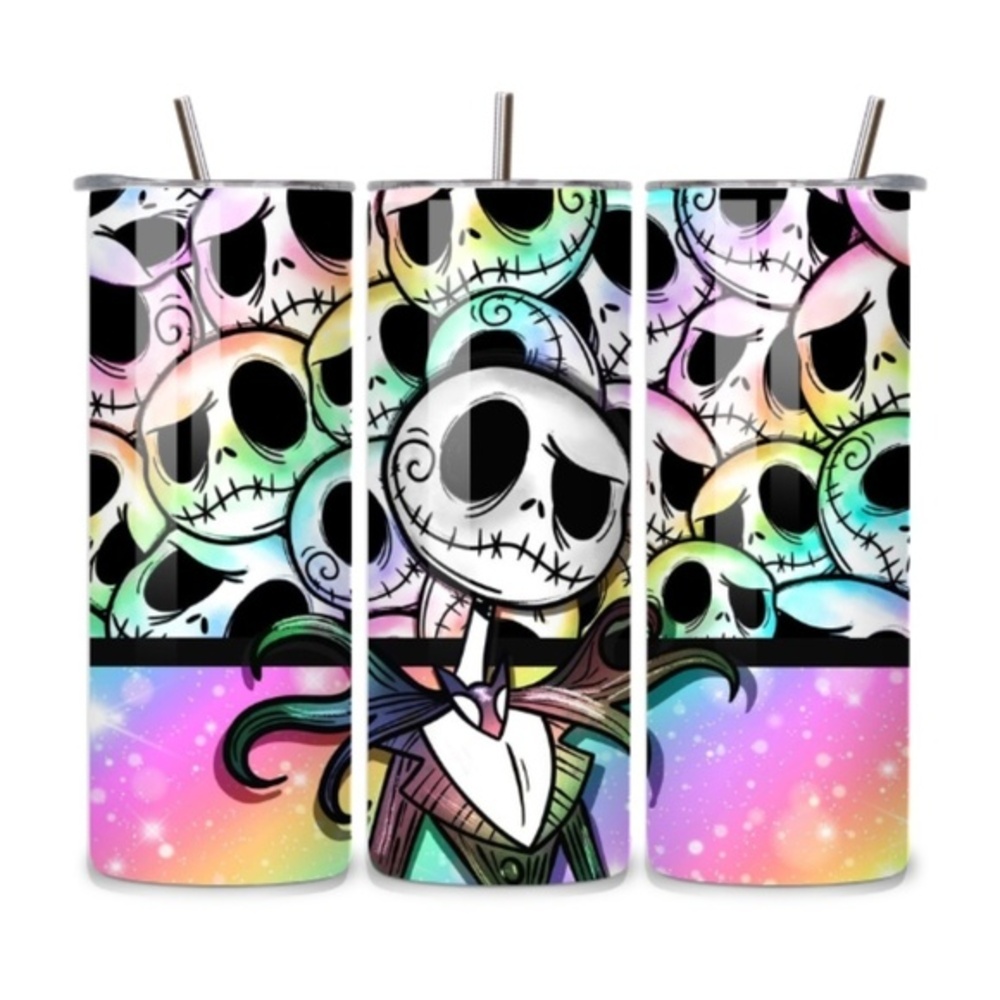 Jack Skelington Rainbow 20oz Stainless Steel Tumbler